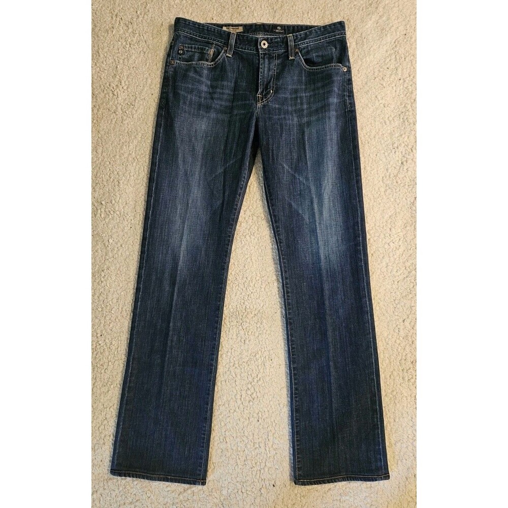 AG Adriano Goldschmied Mens 34x34 Made In USA The Protege Straight Jeans Denim